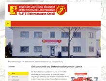 Tablet Screenshot of blitz-elektroanlagen.de
